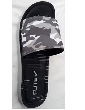 Flite Grey Slides for Men M-105 PUG 133 BK Gray