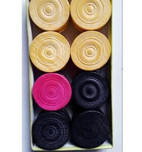 Wooden Carrom Coins Set