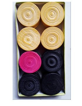 Wooden Carrom Coins Set